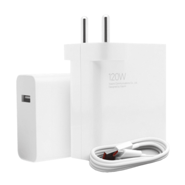 Xiaomi HyperCharge 120W Type A Fast Charger (Type A to Type C Cable, Qualcomm Quick Charge 3.0, White)