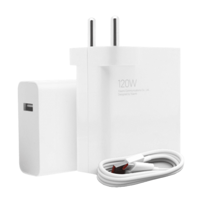 Xiaomi HyperCharge 120W Type A Fast Charger (Type A to Type C Cable, Qualcomm Quick Charge 3.0, White)